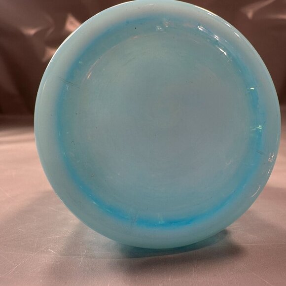 Fenton Opalescent Cruet Bottle Italy Hobnail Pattern Clear Stopper Vintage Glass - Picture 8 of 16